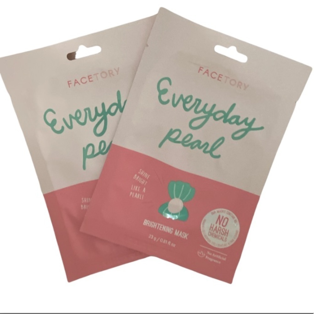 FACTORY Everyday Pearl Brightening Sheet Mask x2 Bundle LOT
